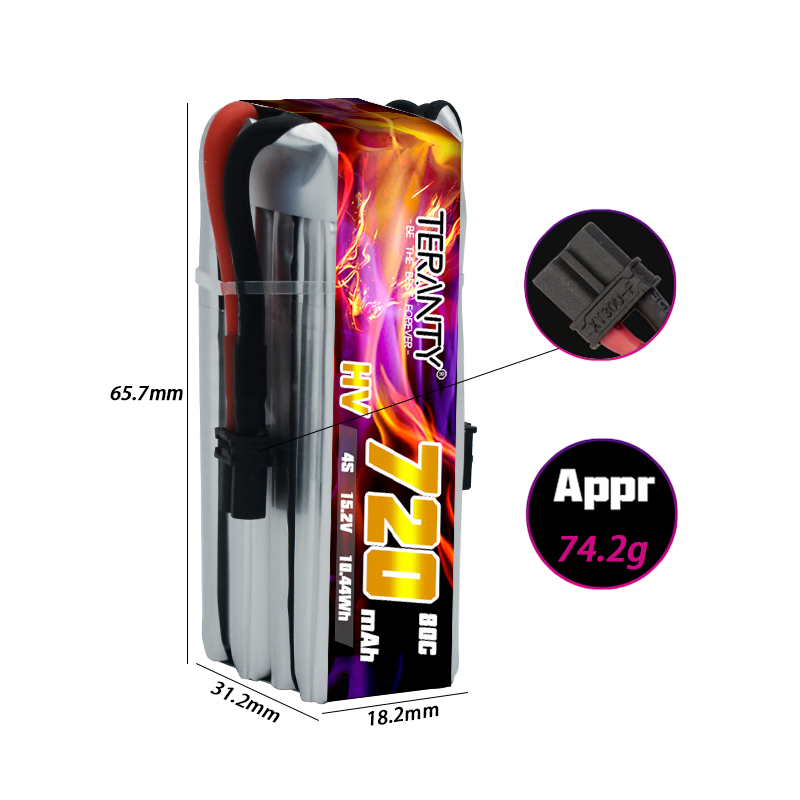 TERANTY 720mAh 4S 15.2V HV Lip - đánh giá và giá Drone Kit Racing
