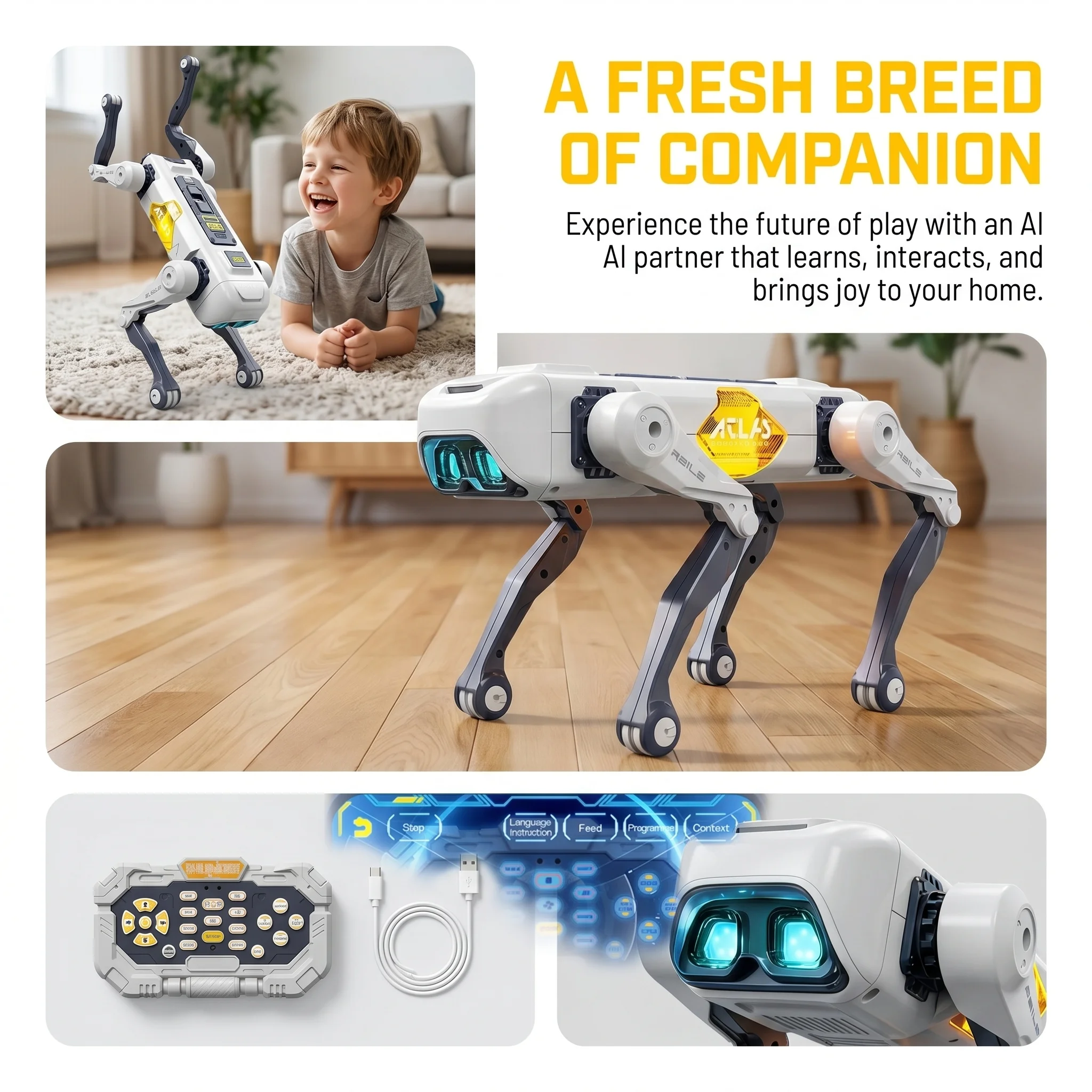 AI Smart Robot Dog, Voice & AP - đánh giá và giá Drone Kit With Camera